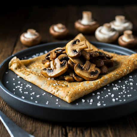 Crepe Salado con Champiñones