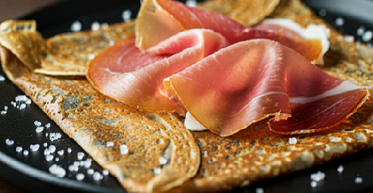 Crepe Salado con Jamón